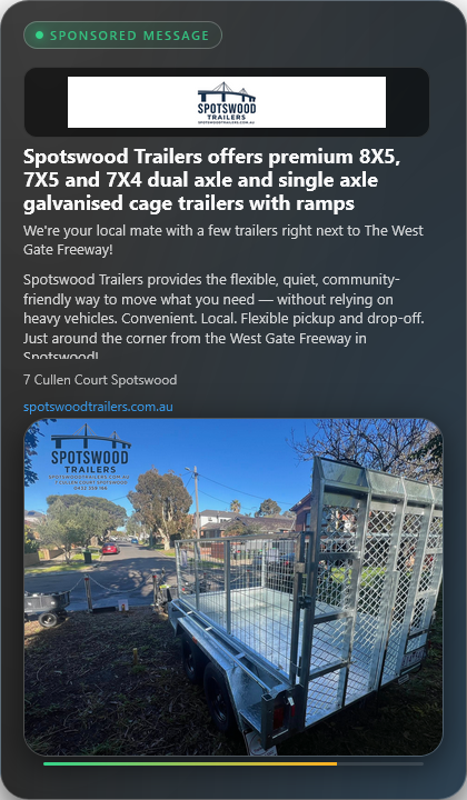 Example vertical ad card