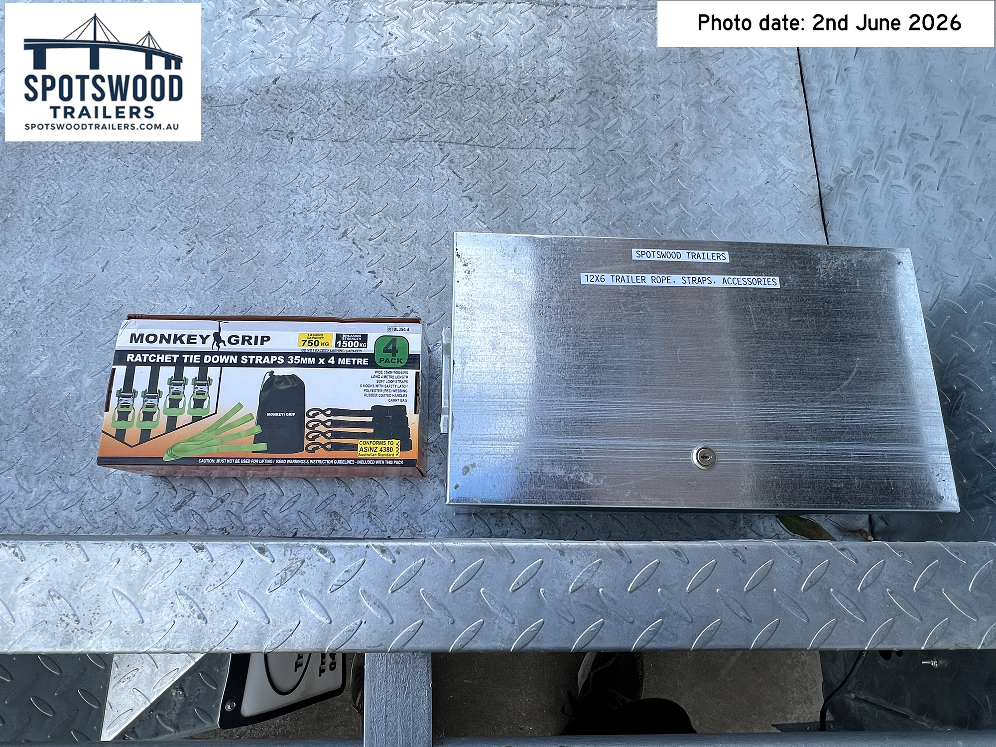 12x6 galvanised trailer accessories and tie down equipment - Spotswood Trailers - The Deckhand