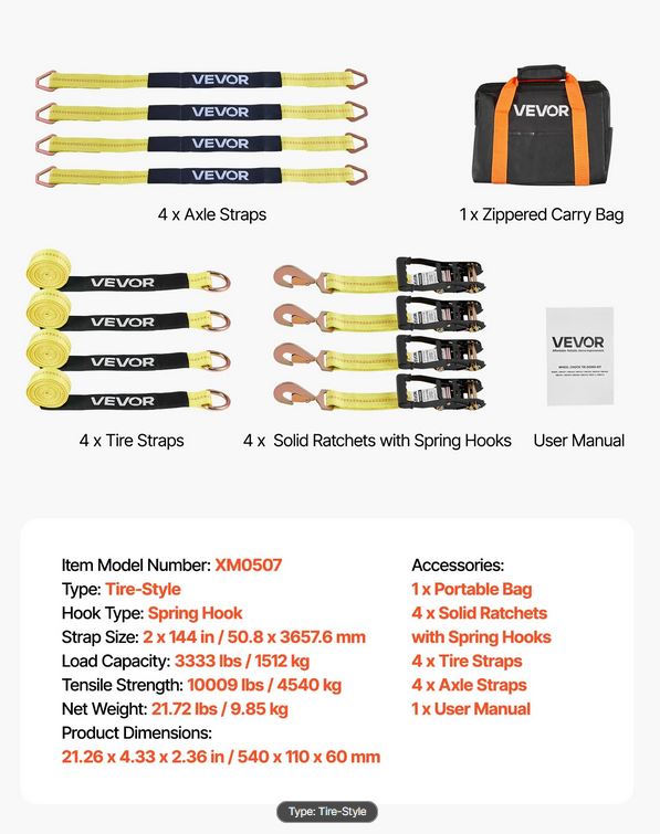 Car carrier straps - photo 6