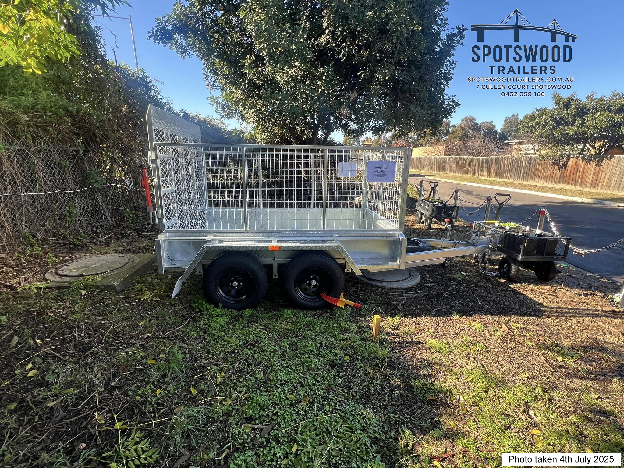 8x5 Cage Trailer